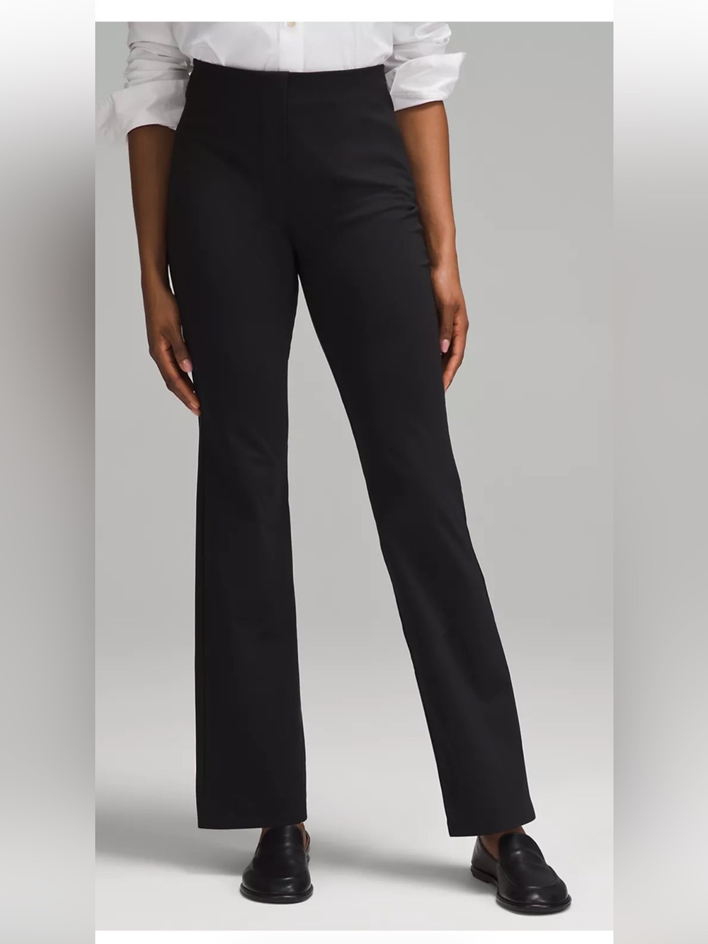 lululemon athletica Black Boot-Cut Flare Pants with Sleek Fit